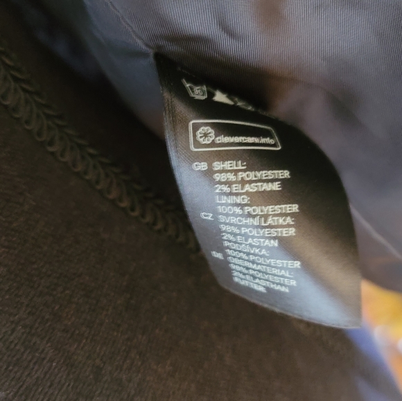 WOMEN'S H & M DIVIDED BLACK AND WHITE BLAZER SPLATTERED LOOK - Picture 3 of 7